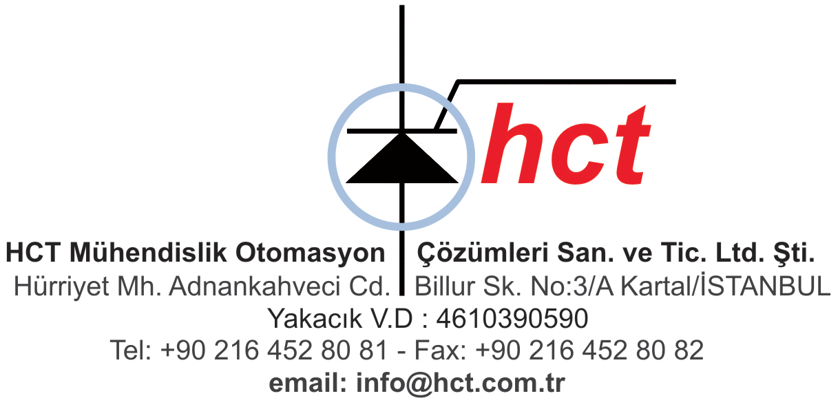 HCT MÜHENDİSLİK OTOMASYON ÇÖZ SAN VE TİC LTD ŞTİ